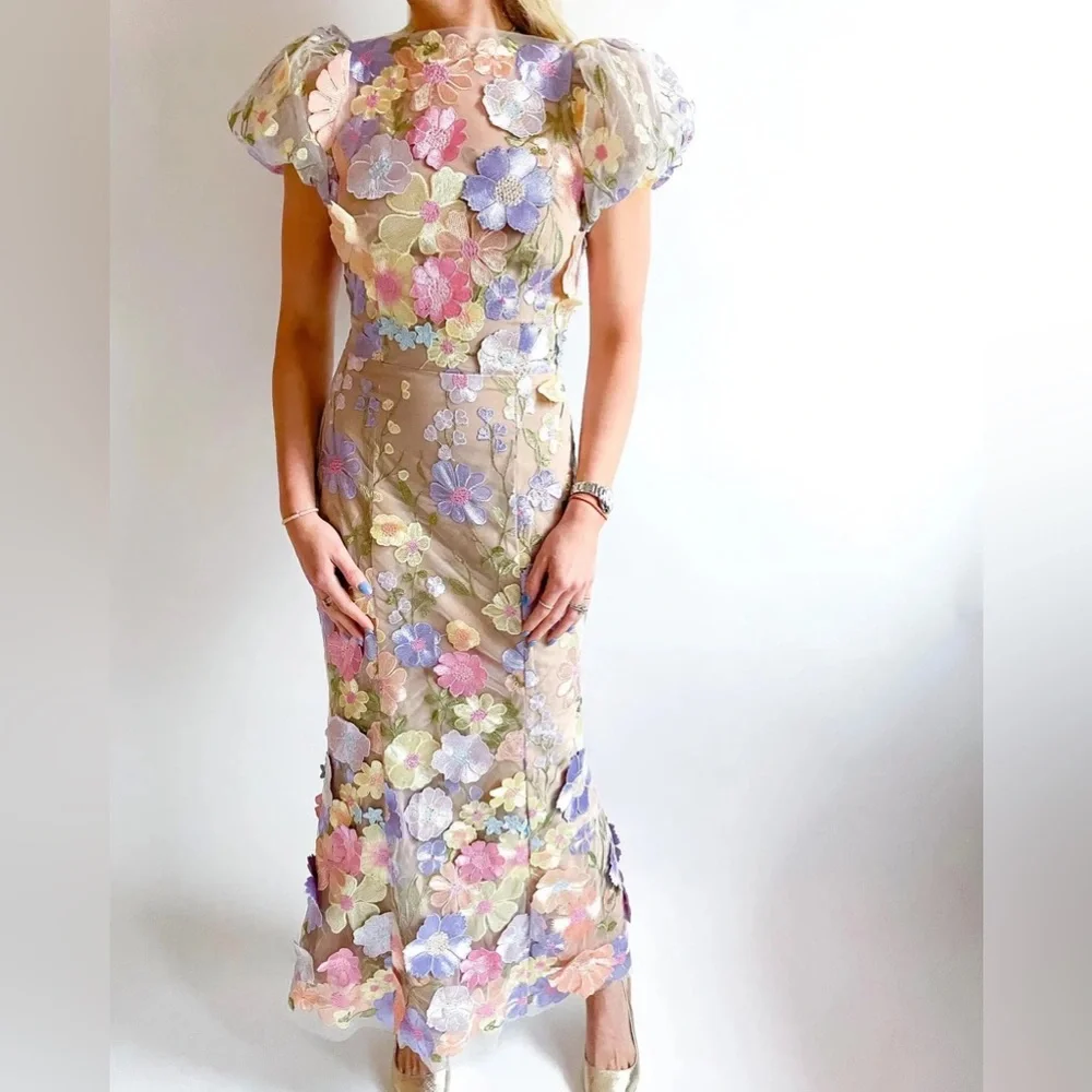 Women’s embroidered dress midi/mini size smlxl - Picture 1 of 2